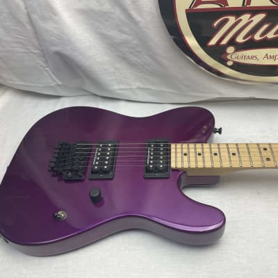 Charvel USA Select San Dimas Style 2 HH FR Singlecut Guitar - Purple / Maple neck image 2