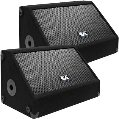 Pair 10" Floor/Stage Monitors/Speakers ~ New 300 Watts image 1