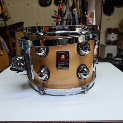 Top Quality 1997 Premier Made In England 8 x 10" Natural Lacquer Genista Tom - Looks & Sounds Great! image 1