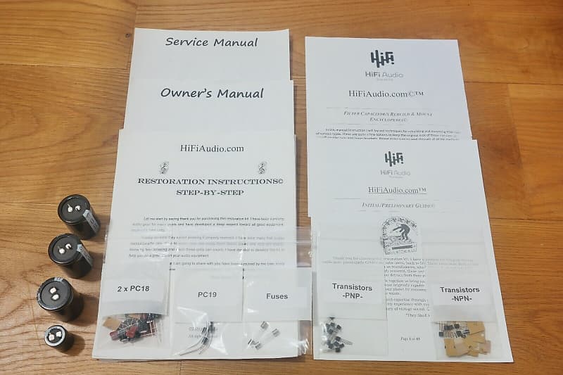 Dynaco ST-80 restoration kit filter capacitor repair rebuild fix  			