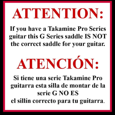 Takamine G Series INTEGRATED STRAIGHT  Saddle for CP100 pickup  / OEM part / Saddle Only image 9