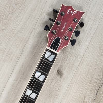 ESP USA Eclipse Semi-Hollow Guitar, Ebony Fretboard, EMG 57 / 66, Black Cherry image 8