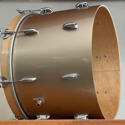 1950's Gretsch 20" Round Badge Bass Drum 14x20 - Copper Mist Lacquer Refinish image 11