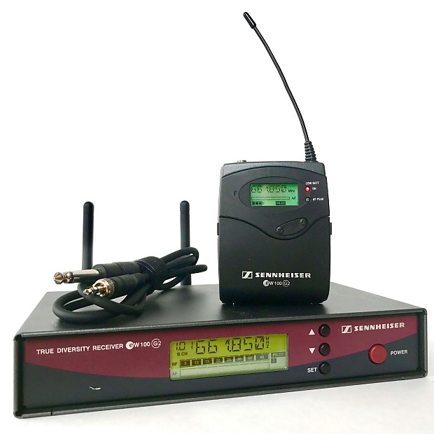 ゼンハイザー　EW100 レシーバー + EW100 G2マイクセット Sennheizer EW100 G2 EM100 True Diversity Wireless Receiver