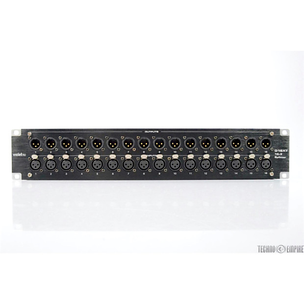VIOLET AUDIO D16XT 16 Channel XLR DB25 Passive Splitter Reverb