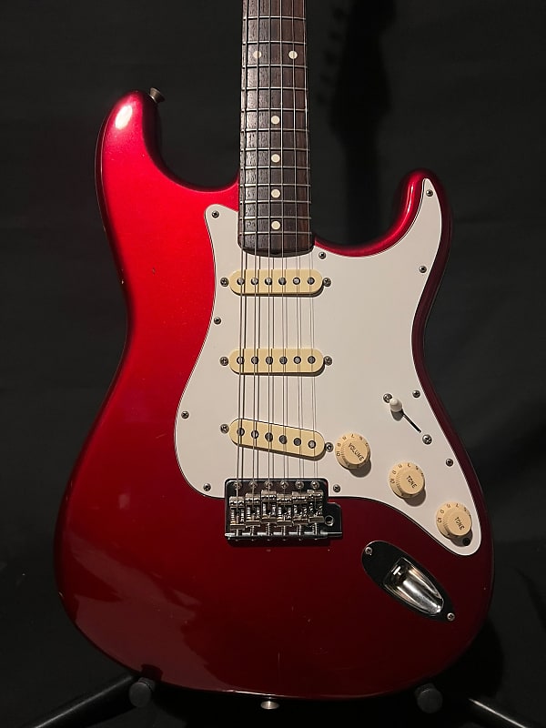 1996-99 Fender Stratcocaster ST62 US Crafted in Japan Red Car | Reverb