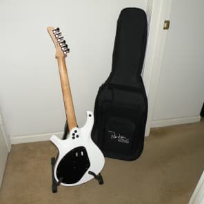 Ken Parker Guitar MaxxFly PDF60 white with original gig bag ready for new home needs nothing to play image 5
