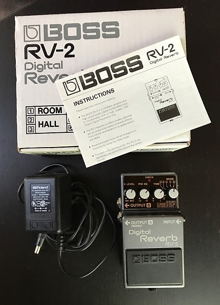 Mint Boss RV-2 Digital Reverb w/Manual, AC Adapter +