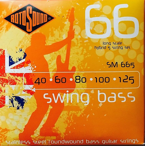 Rotosound SM665 Swing Bass 66 Roundwound 5 String Bass Strings