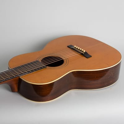 Regal  Custom Built Style 5 Flat Top Acoustic Guitar,  c. 1930, ser. #3446, black hard shell case. image 7