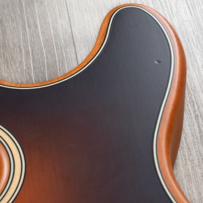 Fender American Acoustasonic Telecaster Guitar, Ebony, Sunburst (B-STOCK) image 8