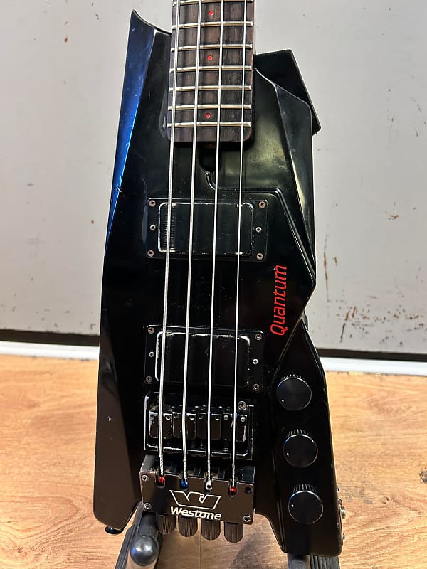 Westone Quantum X850 Black 1985 Headless Electric Bass | Reverb