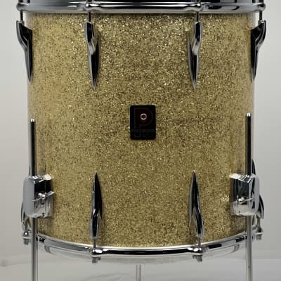 Premier 18/12/14/14/5x14" 1960's VIDEO Vintage "C58" Gold Sparkle Drum Set - Owned by Charlie Persip image 19