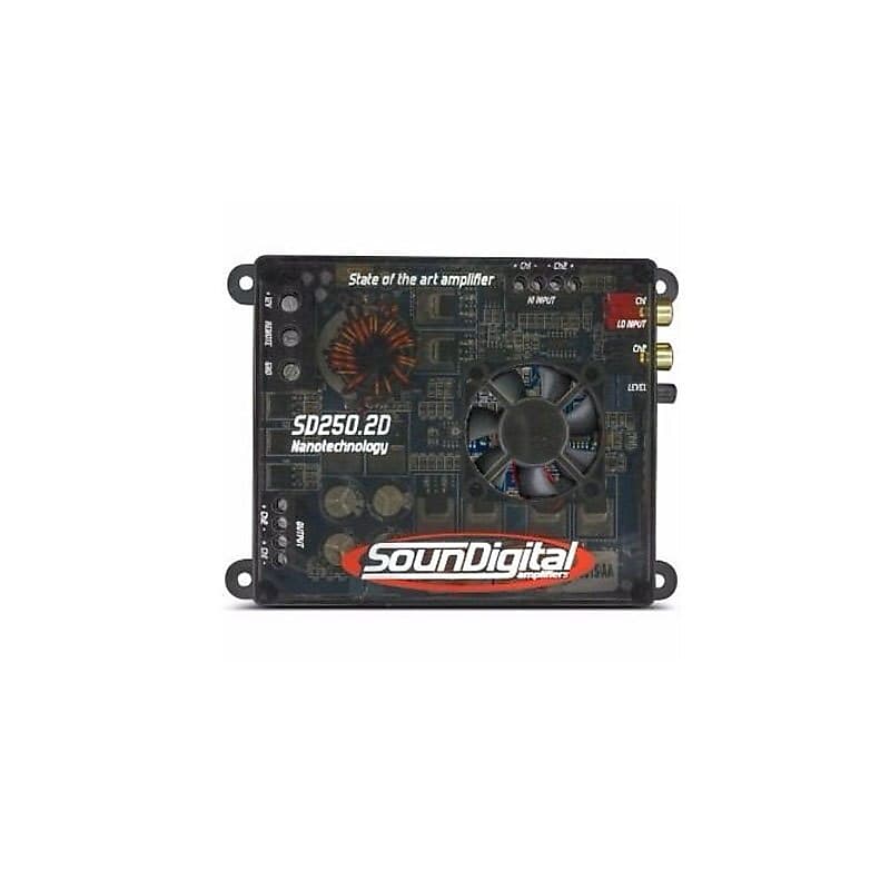 Soundigital 250.2D NANO 4-Ohm 250W RMS Class D 2-Channel Car Audio Amplifier