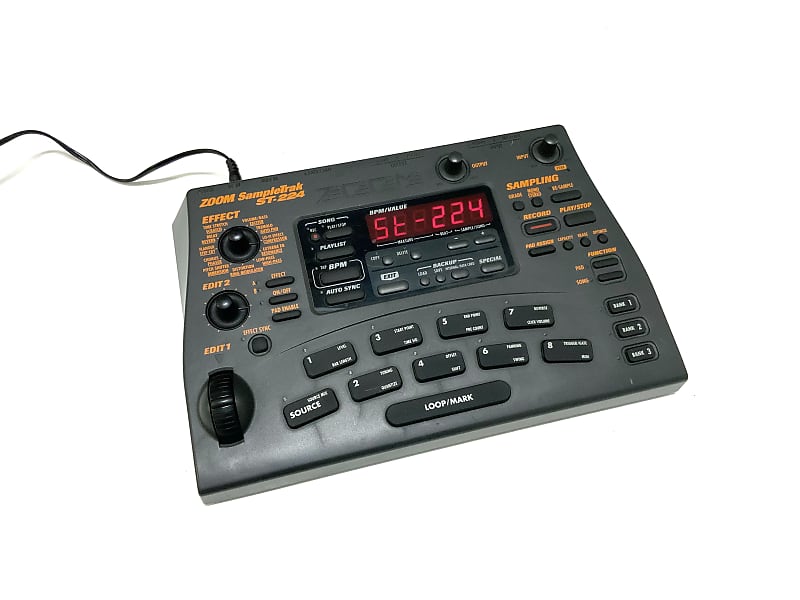 Vintage 1999 ZOOM ST-224 ST224 SampleTrak Sample Trak SP Lo-Fi Sampling  Drum Machine 32kHz 16kHz 8kHz Sampler