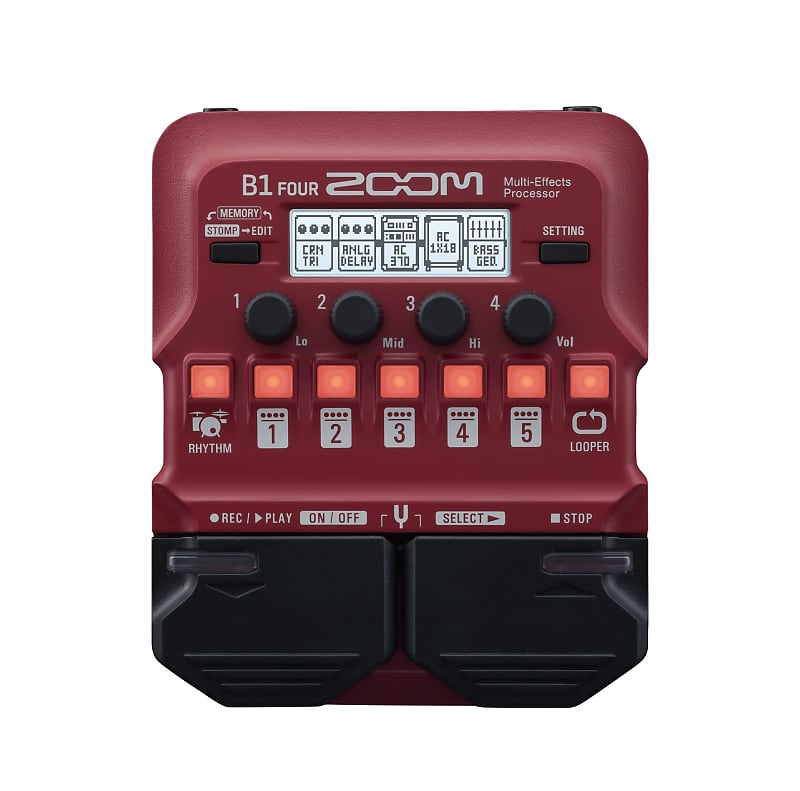 Zoom B1 FOUR Multi-Effects Bass Guitar Pedal image 1