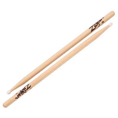 Zildjian 5ANN Hickory Series 5A Nylon Tip Drum Sticks