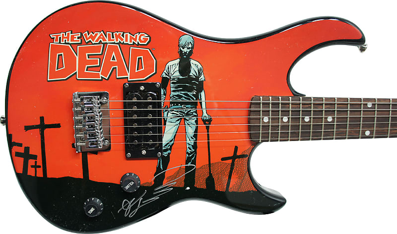 Peavey The Walking Dead - Grave Digger Rick Electric Guitar Signed by Robert Kirkman with Certificate of Authenticity (Serial  BXBDE100033) image 1