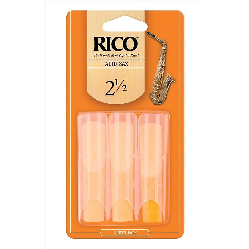 Rico Alto Saxophone Reeds 2.5 3-Pack | RJA0325 image 1