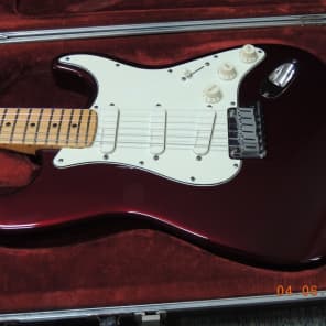 Fender Stratocaster Plus Strat Plus 1989 Maroon electric guitar original W/OHSC. image 2