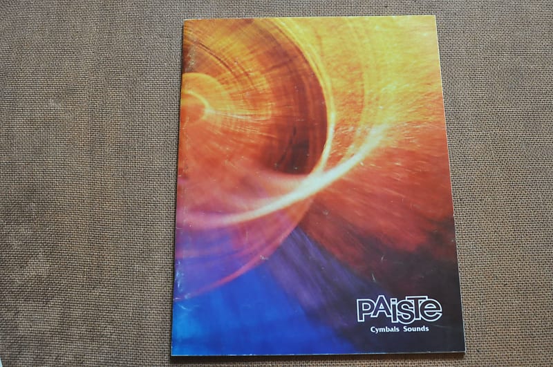 Paiste Cymbals vintage catalog booklet brochure. 1979 Reverb
