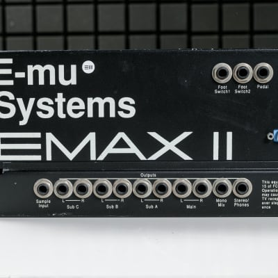 E-MU Systems Emax II Rackmount 16-Voice Sampler Workstation | Reverb