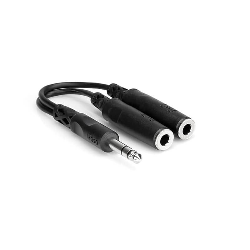 Hosa - Y Cable 1/4" TRS male to Dual 1/4" TRS female image 1