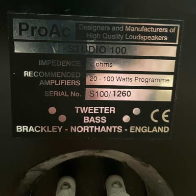 Pro AC Studio 100 High Quality Loudspeakers Walnut image 3