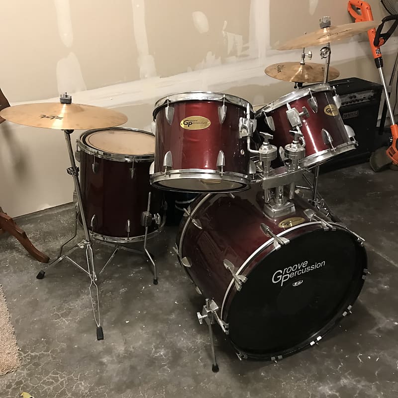 Groove Percussion 5 Piece Drum Set