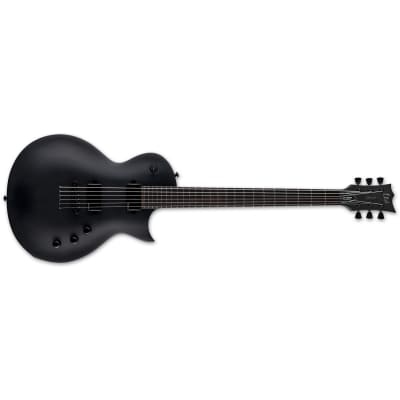 ESP LTD Eclipse EC-1000 Baritone Guitar, Macassar Ebony, Charcoal Metallic Satin image 1
