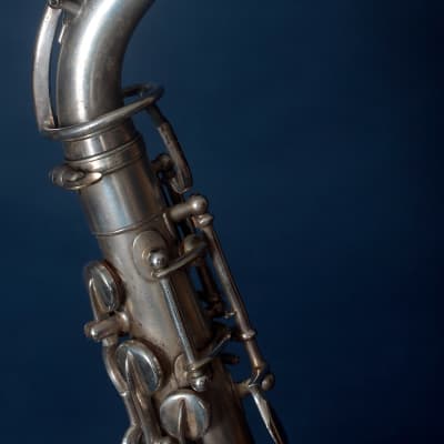 Buescher True Tone Alto Saxophone 1924 - Silver / Great Opportunity image 11