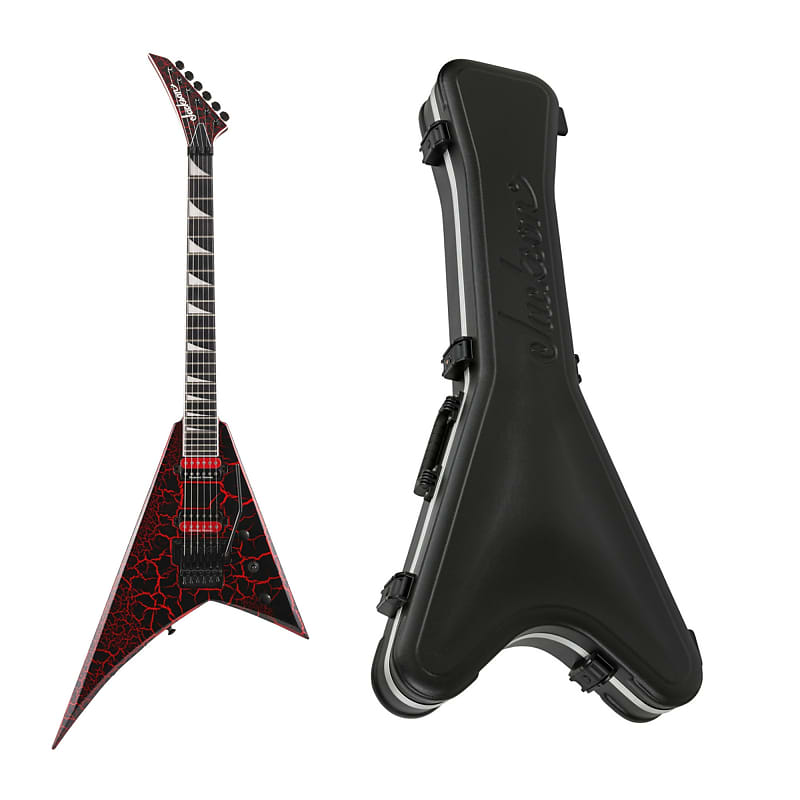 Jackson Pro Series Rhoads RR24 6-String Electric Guitar (Maul Crackle)  Bundle with Jackson Rhoads Molded Case