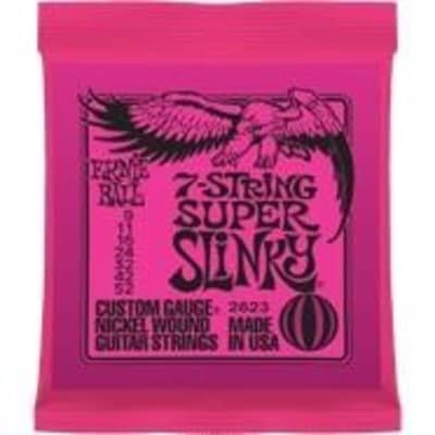 Ernie Ball 2623 7-String Super Slinky Nickel Wound Electric, 9-52 for sale