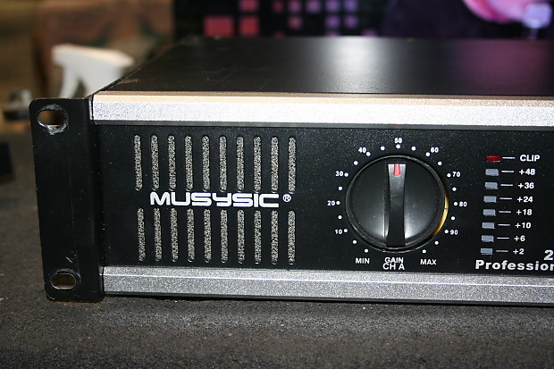 Musysic SYS2000 2 Channel 2000 Watts Professional Power Amplifier