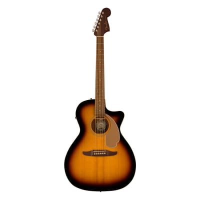 Open Box Fender Newporter Player A/E Guitar - Sunburst w/ Walnut FB image 2