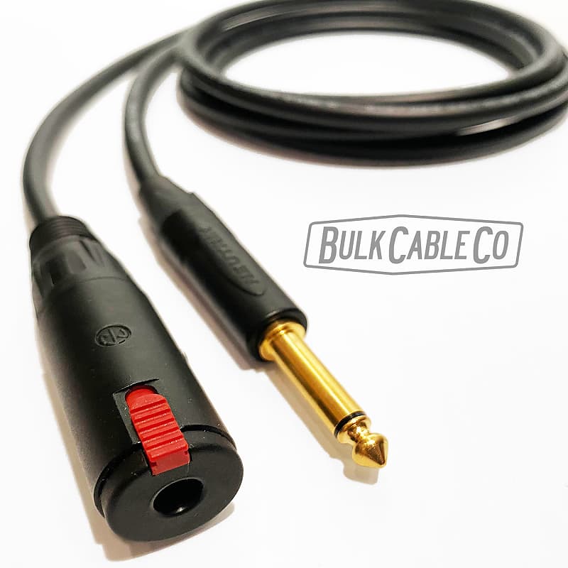 30 FT - Mogami 3082 Speaker Extension Cable - Neutrik NJ3FC6-B Female u003e  NP2X-B Straight Connector