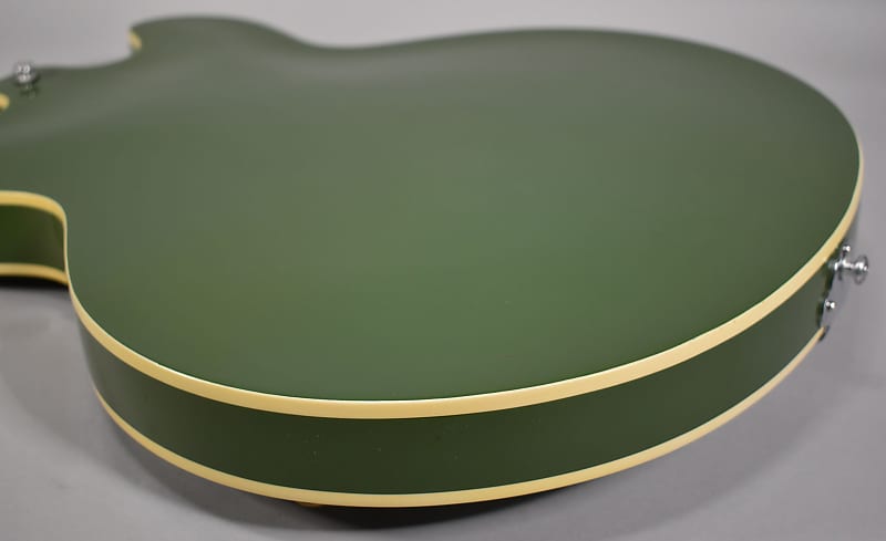 1966 Epiphone Casino Olive Drab Hollowbody Refin w/Bag image 12