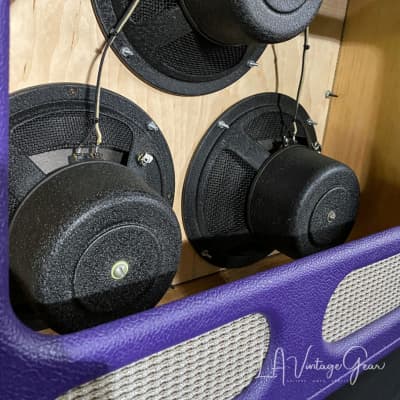 Kerry Wright 3 x 10 Custom Cab - Purple Tolex & Alnico Kodak Speakers - Wacky KW Build ! image 7