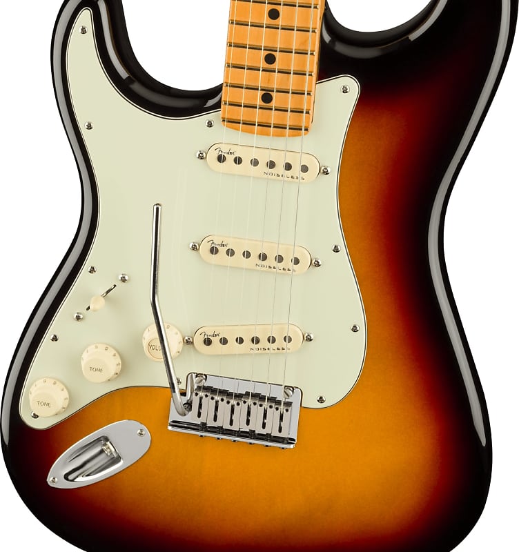 Fender - American Ultra Stratocaster® - Left-Handed Electric Guitar - Maple Fingerboard - Ultraburst - w/ Deluxe Hardshell Case image 1