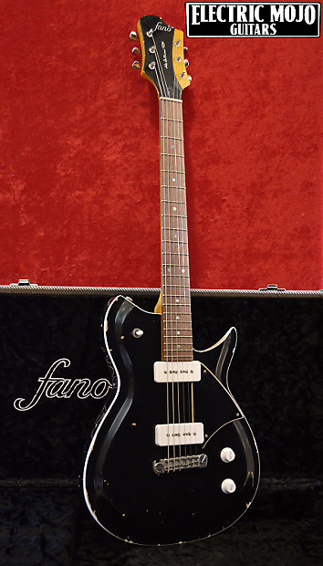 Fano RB6 Bull Black Alt de Facto Guitar Aged Relic (Free
