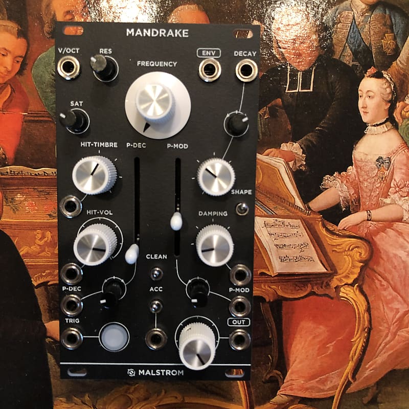 Malstrom Mandrake Eurorack Kick Bass Drum Synthesizer Module Reverb