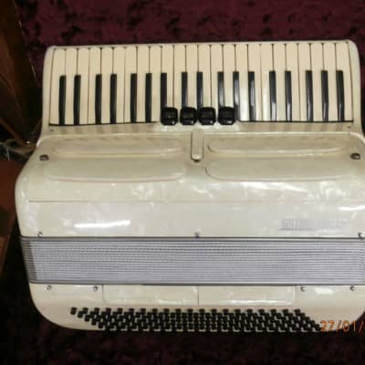 Settimio Soprani Coletta piano accordion 120 bass mod 703/78-- 1965-1975 Cream marble image 16