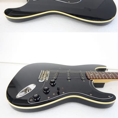 Fender Japan Aerodyne Stratocaster AST Black Matching Head MIJ T