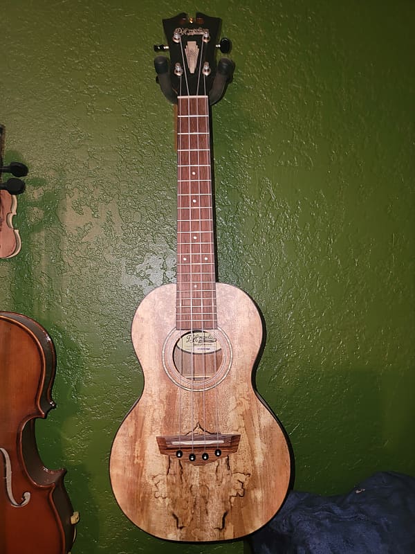 D'Angelico Bayside Concert Ukulele Spalted Mango Natural Reverb