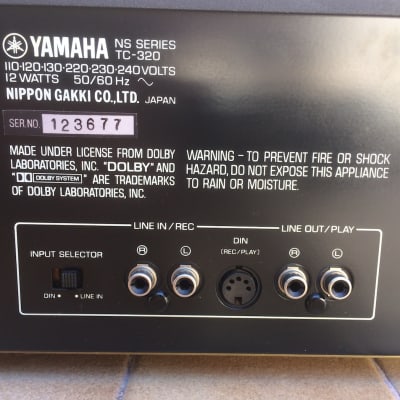 Yamaha TC-320 Natural Sound Cassette Deck image 6