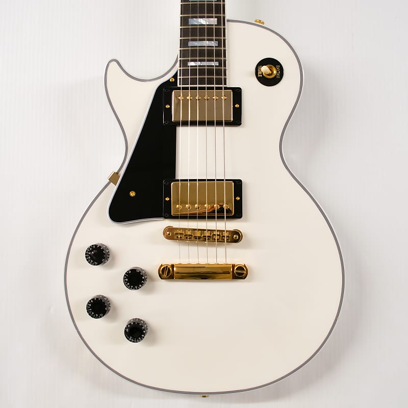 Gibson Left-Handed Les Paul Custom - Alpine White with Ebony Fingerboard