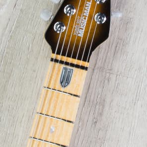 Ernie Ball Music Man JP7 John Petrucci 7-String Piezo Vintage Tobacco Burst Electric Guitar w/ Case image 4