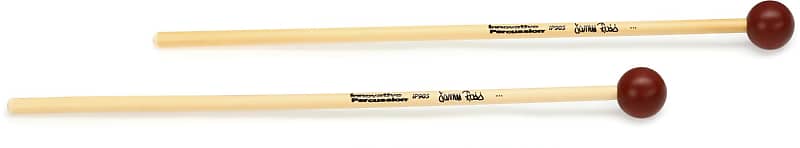 Innovative Percussion IP905 James Ross Bright Xylophone/Glockenspiel Mallets - 1-1/8-inch Rust - Rattan image 1