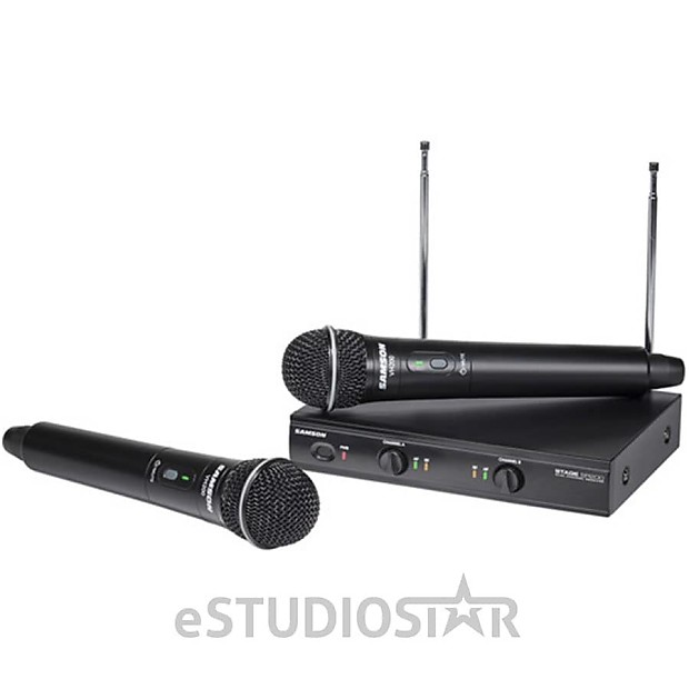 Samson Stage 200 Dual Channel Wireless Handheld Mic System - B Band image 1