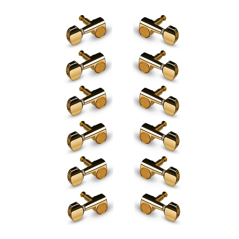 TAYLOR GUITAR TUNERS 12 STRING POLISHED GOLD w/Free Shipping Reverb